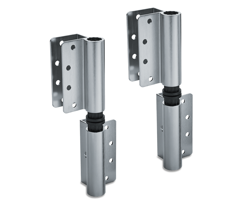 2 juegos de bisagras envolventes de aluminio de 8 pulgadas