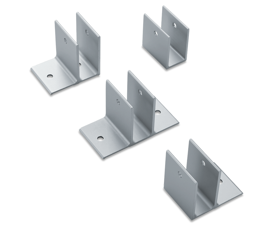 soportes de estribo de aluminio.x2